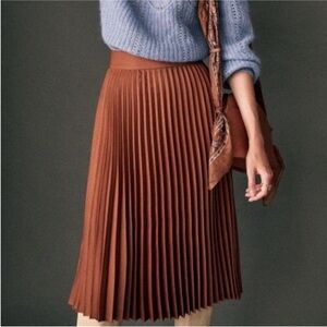 NWT Sezane Dino Midi Skirt, Sz 38FR/US6